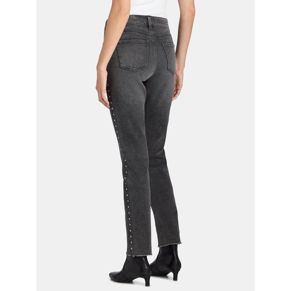**ISO** Time and Tru Studded Side Jeans With Raw Hem (Vintage Black) Size 22W